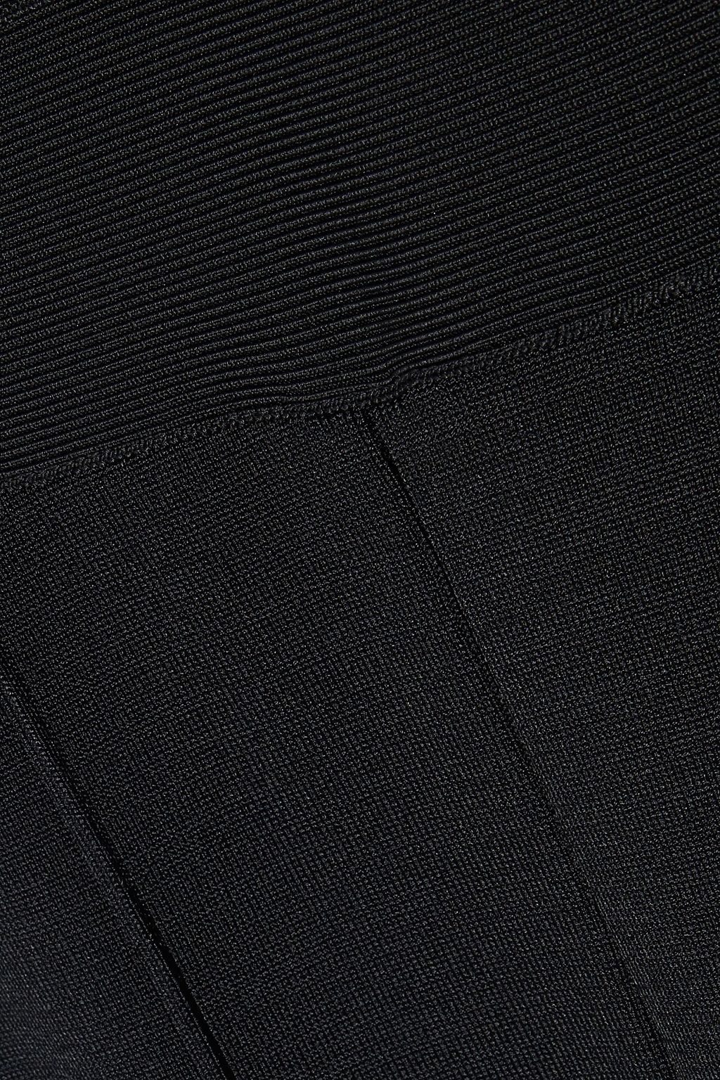 HERVÉ LÉGER Cropped flared bandage jumpsuit