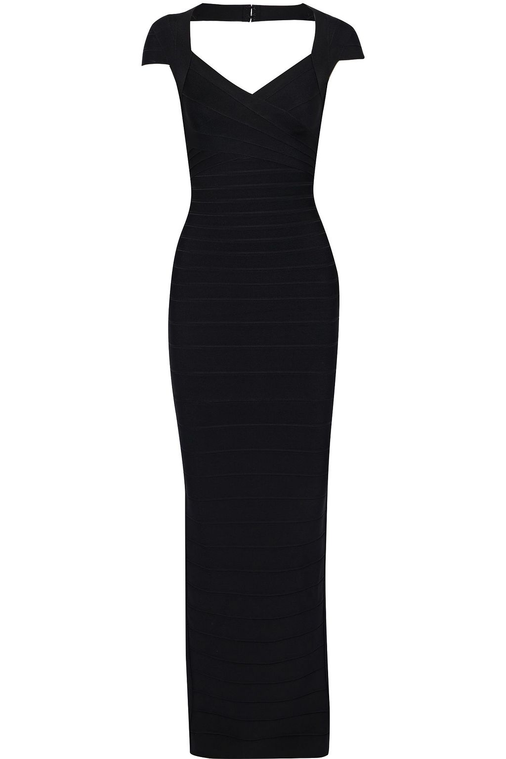 herve leger black gown