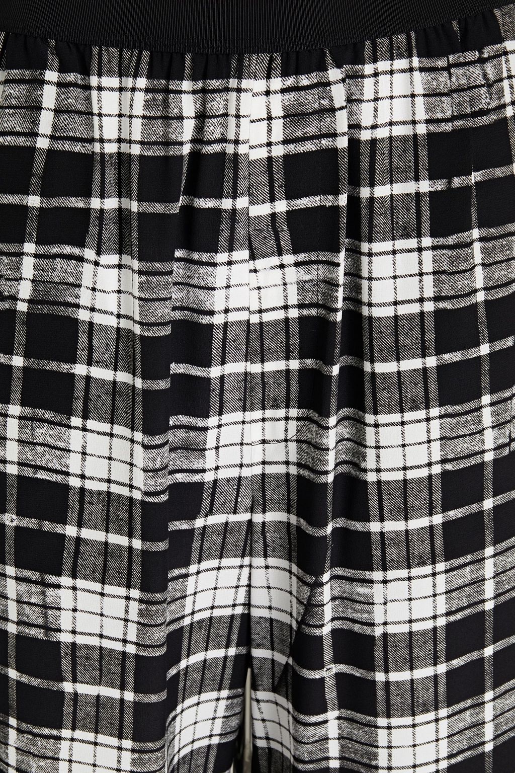 MARC JACOBS Checked silk wide-leg pants