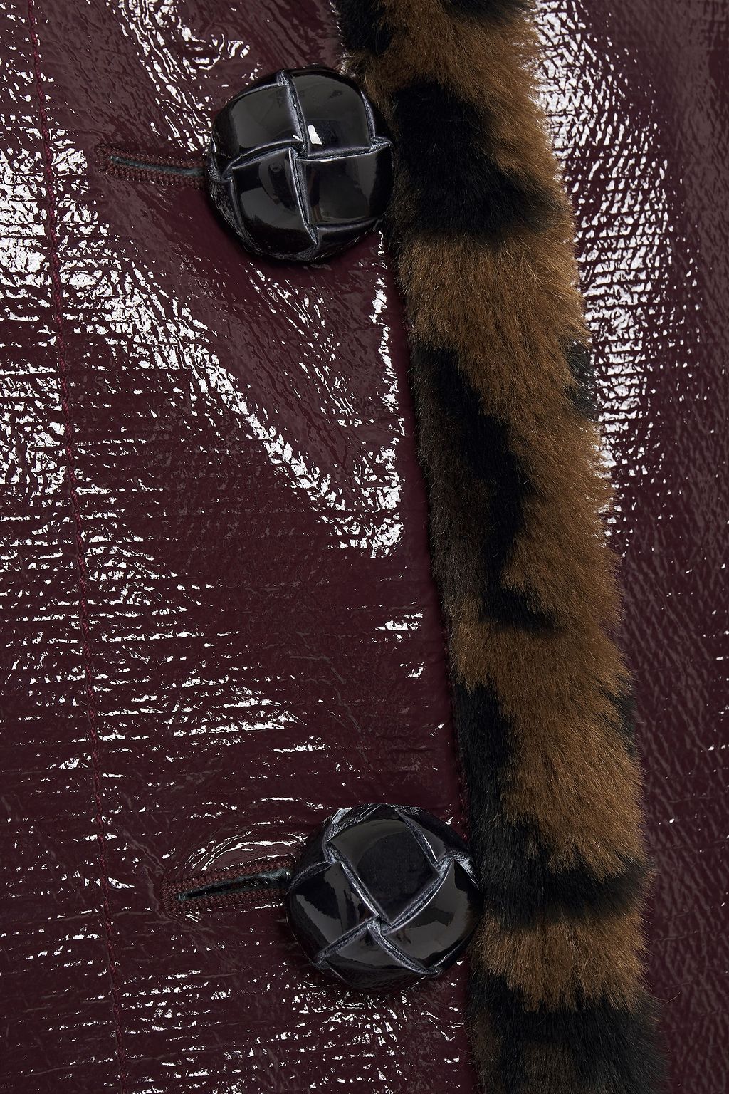McQ Alexander McQueen Faux fur-trimmed coated cotton-canvas coat