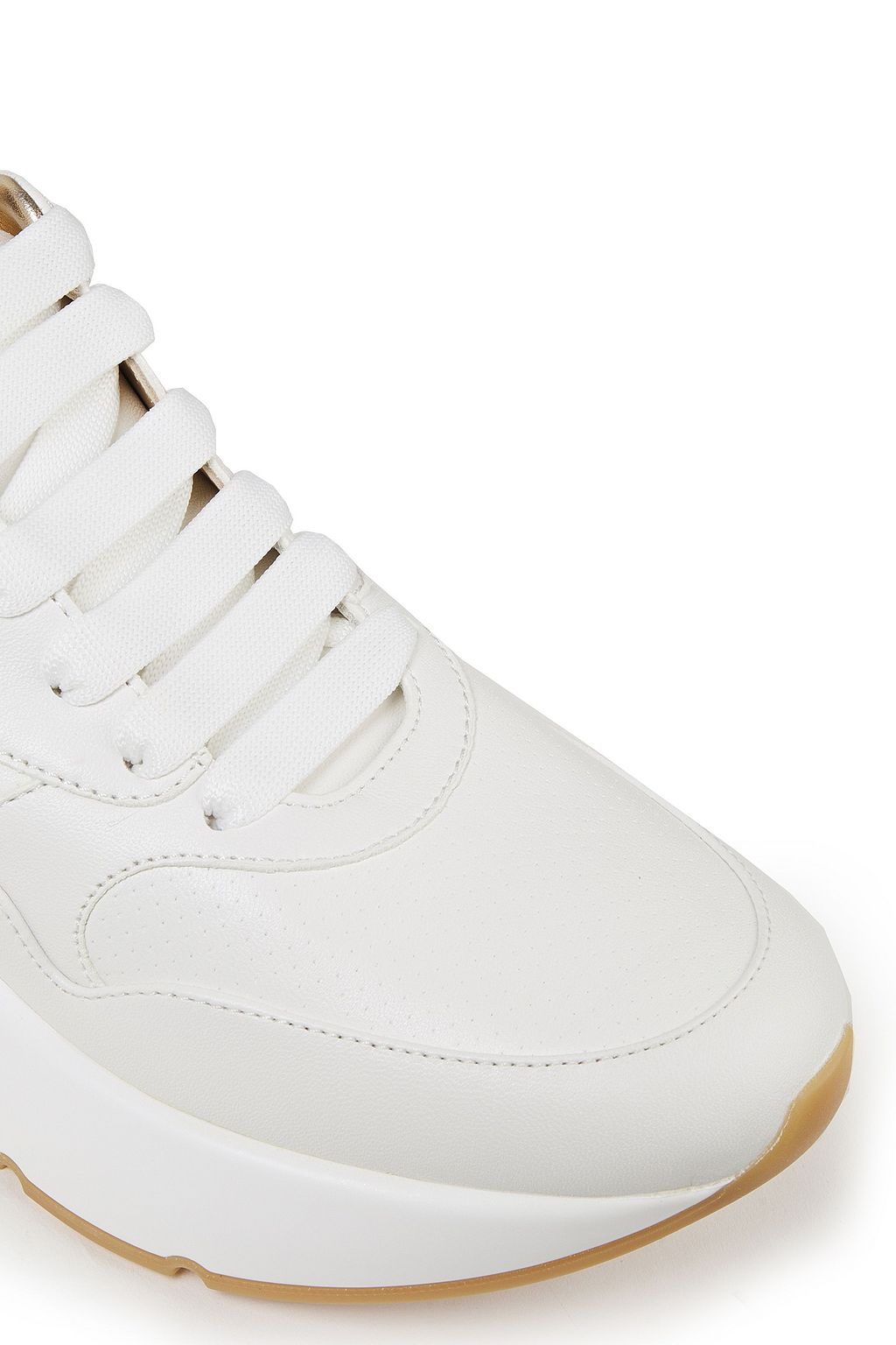 MCQUEEN Runner two-tone leather sneakers