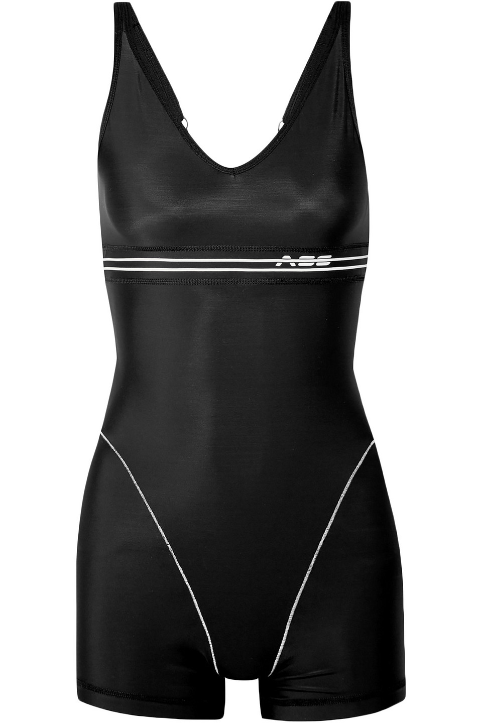 Adam Selman Sport Printed stretch playsuit