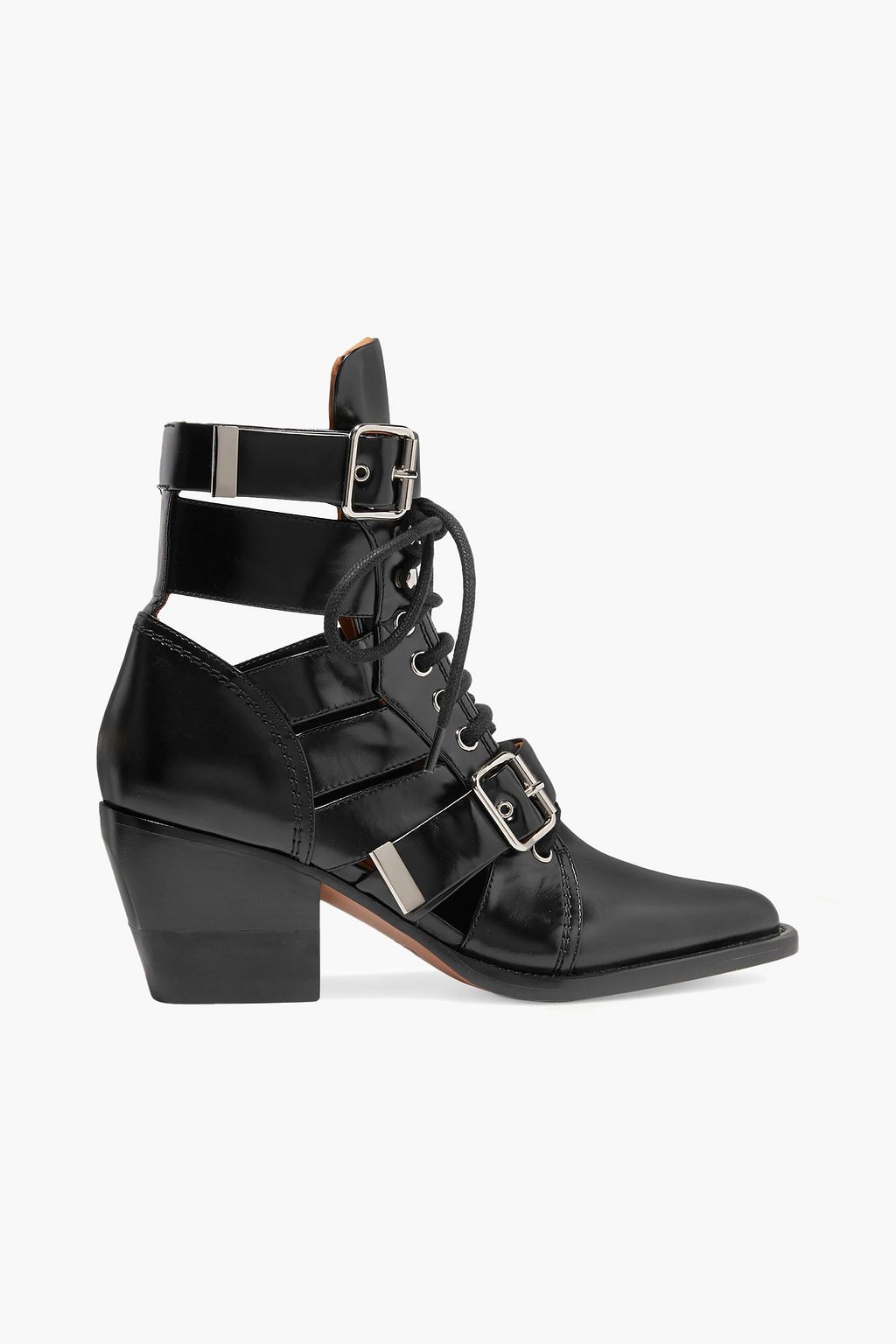 Corey Leather Cutout Ankle Boot