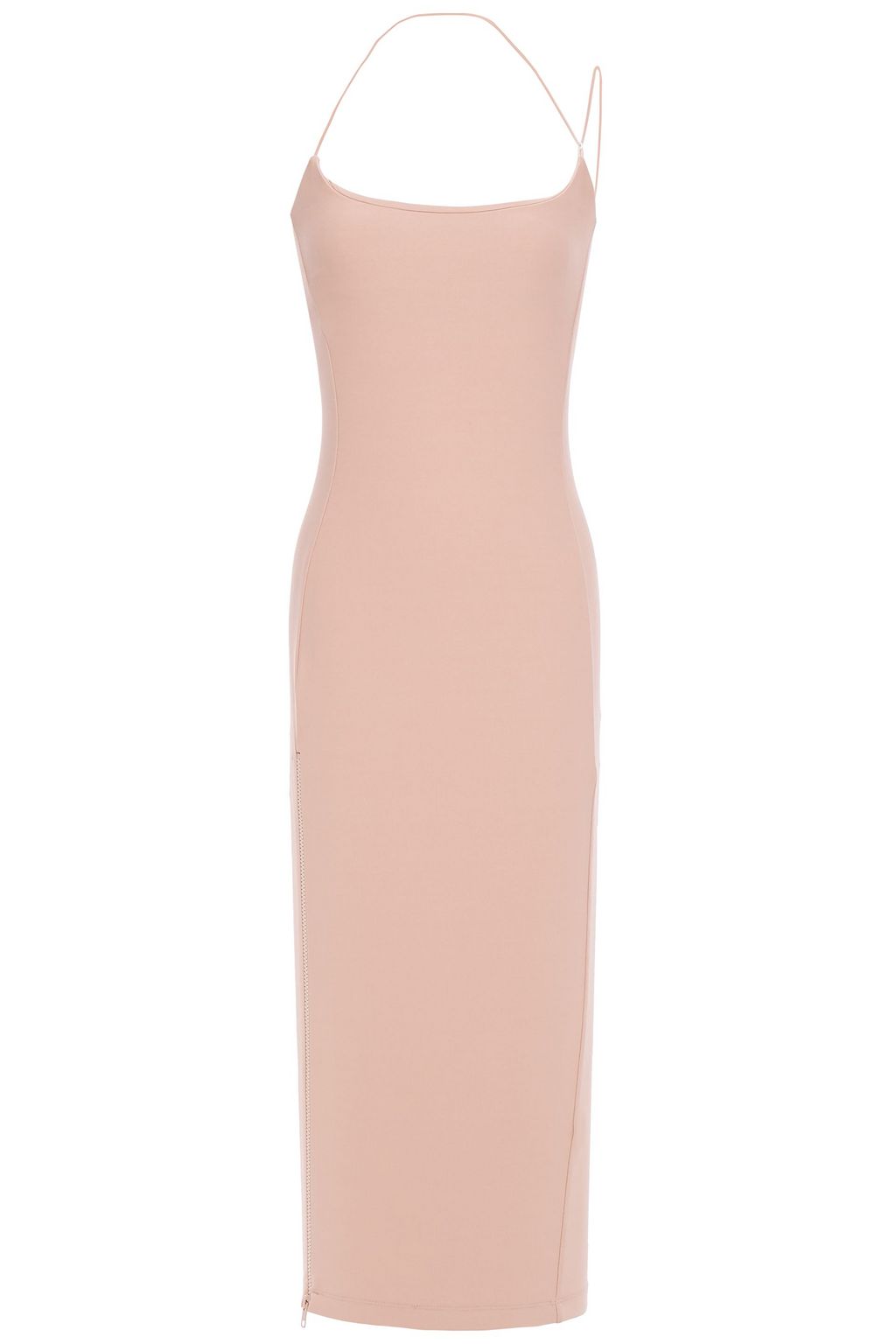 neutral slip dress