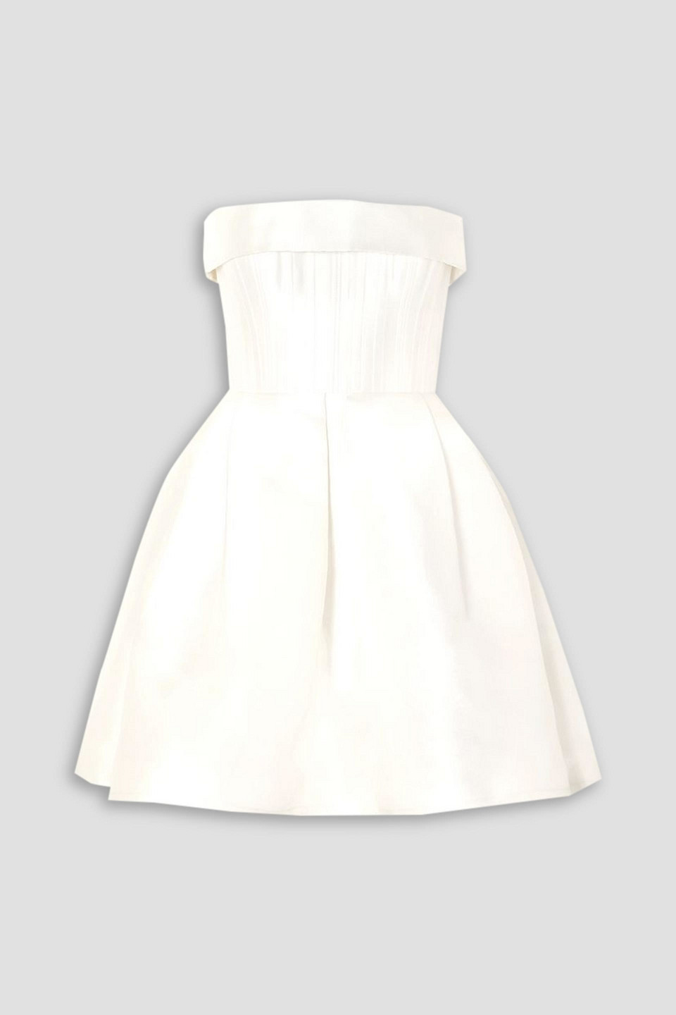 ALEX PERRY ELYSE STRAPLESS SILK-FAILLE MINI DRESS