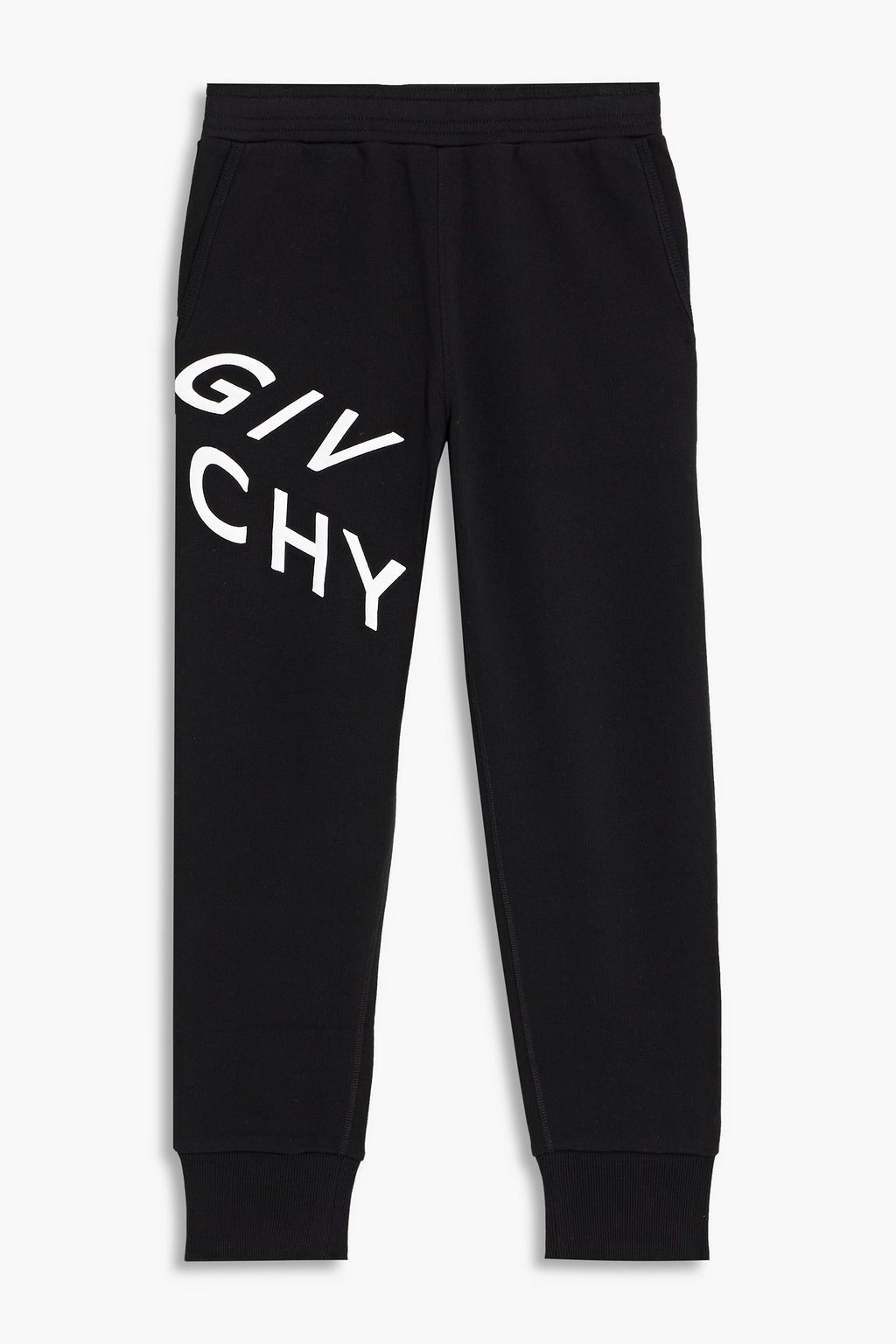 GIVENCHY Logo-embroidered French cotton-terry sweatpants