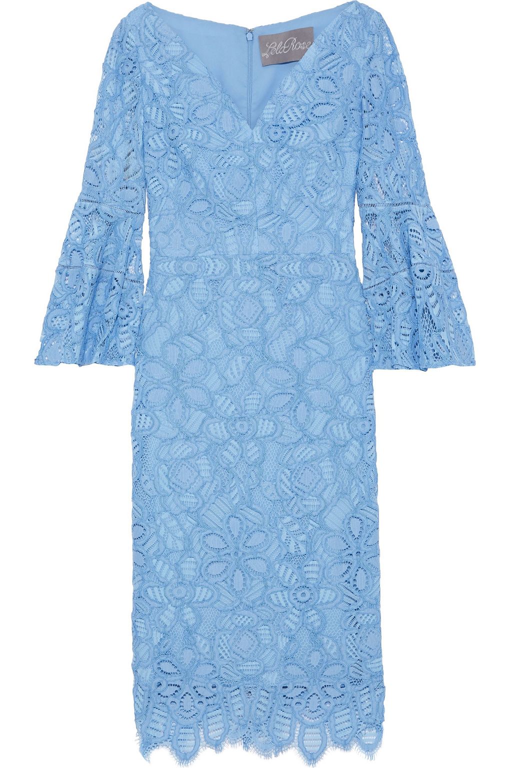 lela rose blue lace dress