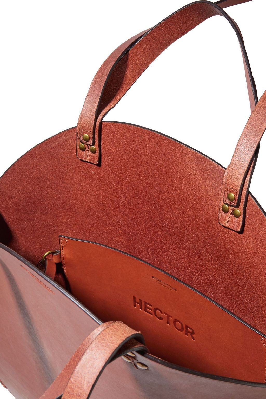 JÉRÔME DREYFUSS Hector whipstitched leather tote