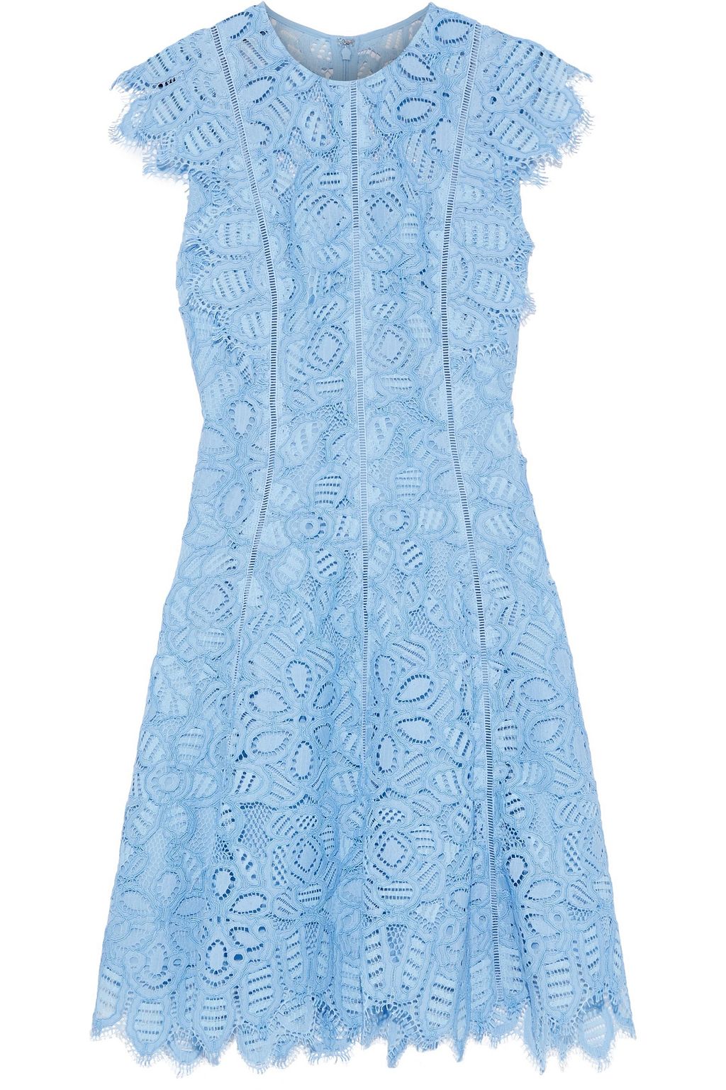 lela rose blue lace dress