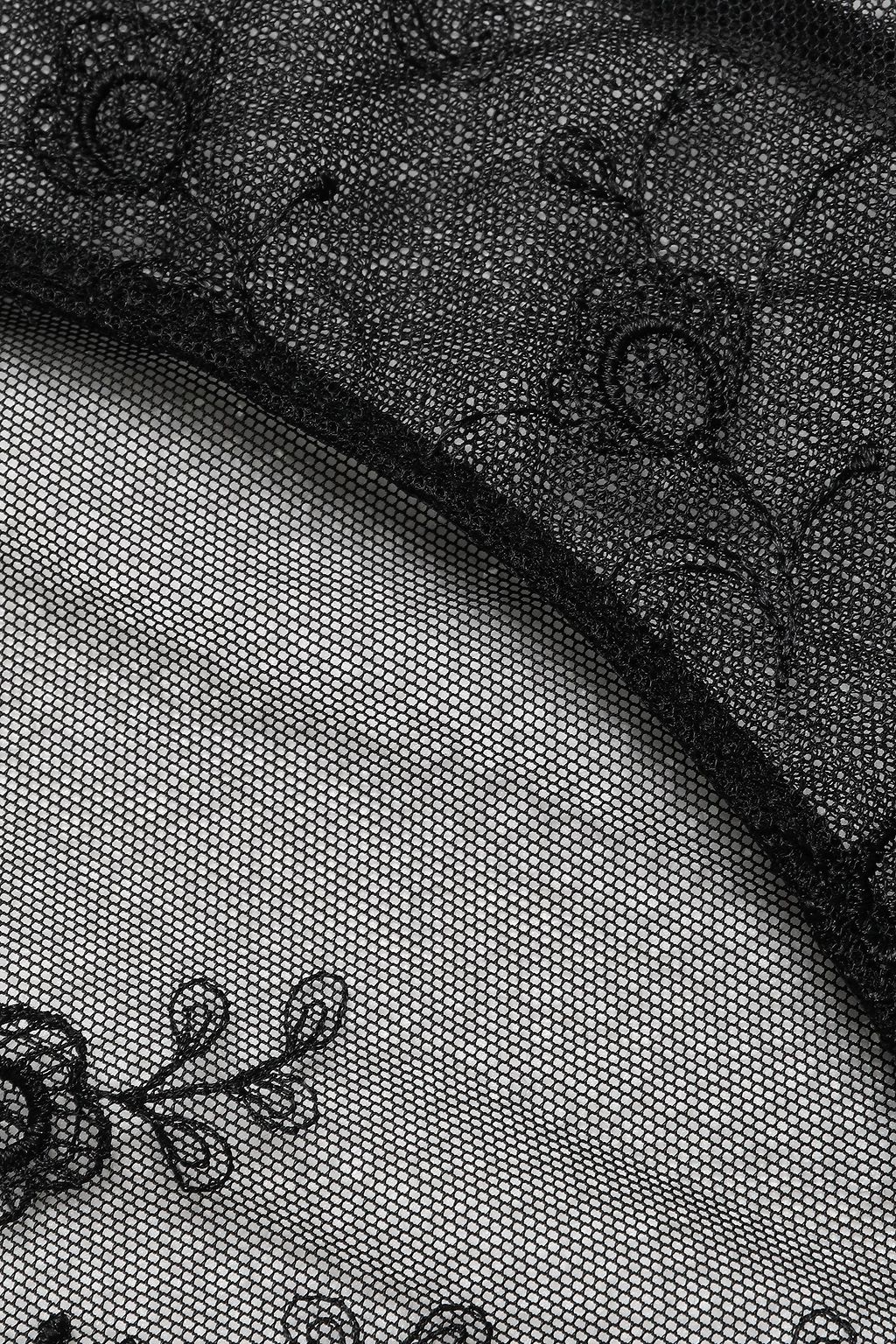 WACOAL Opulence embellished embroidered stretch-tulle mid-rise briefs