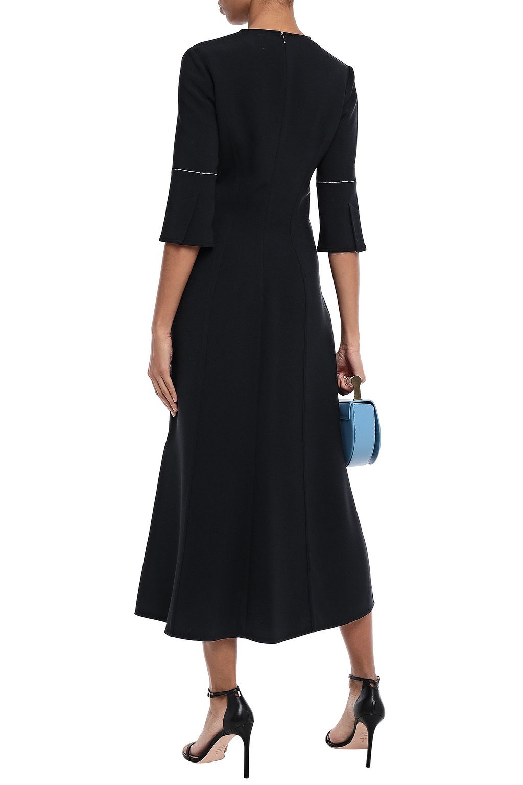 VICTORIA BECKHAM Flared crepe midi dress