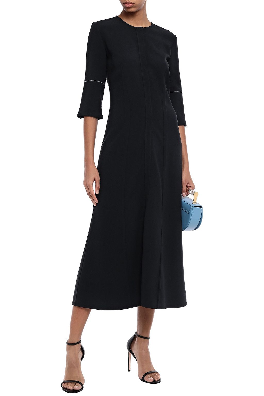 VICTORIA BECKHAM Flared crepe midi dress