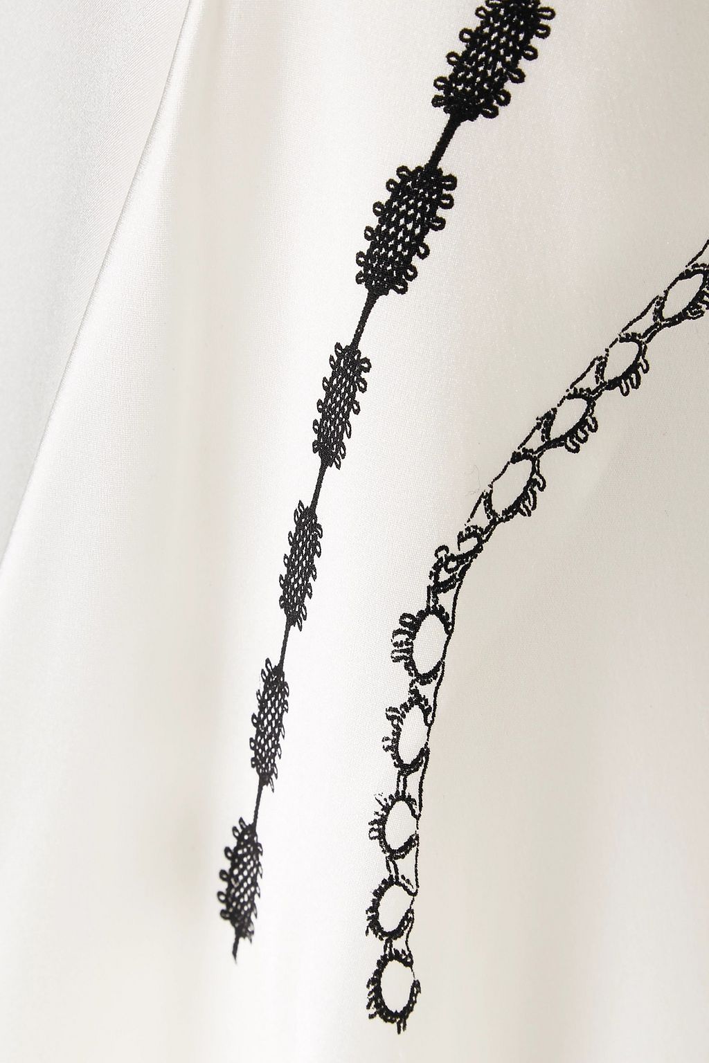 VICTORIA BECKHAM Printed silk-satin midi skirt