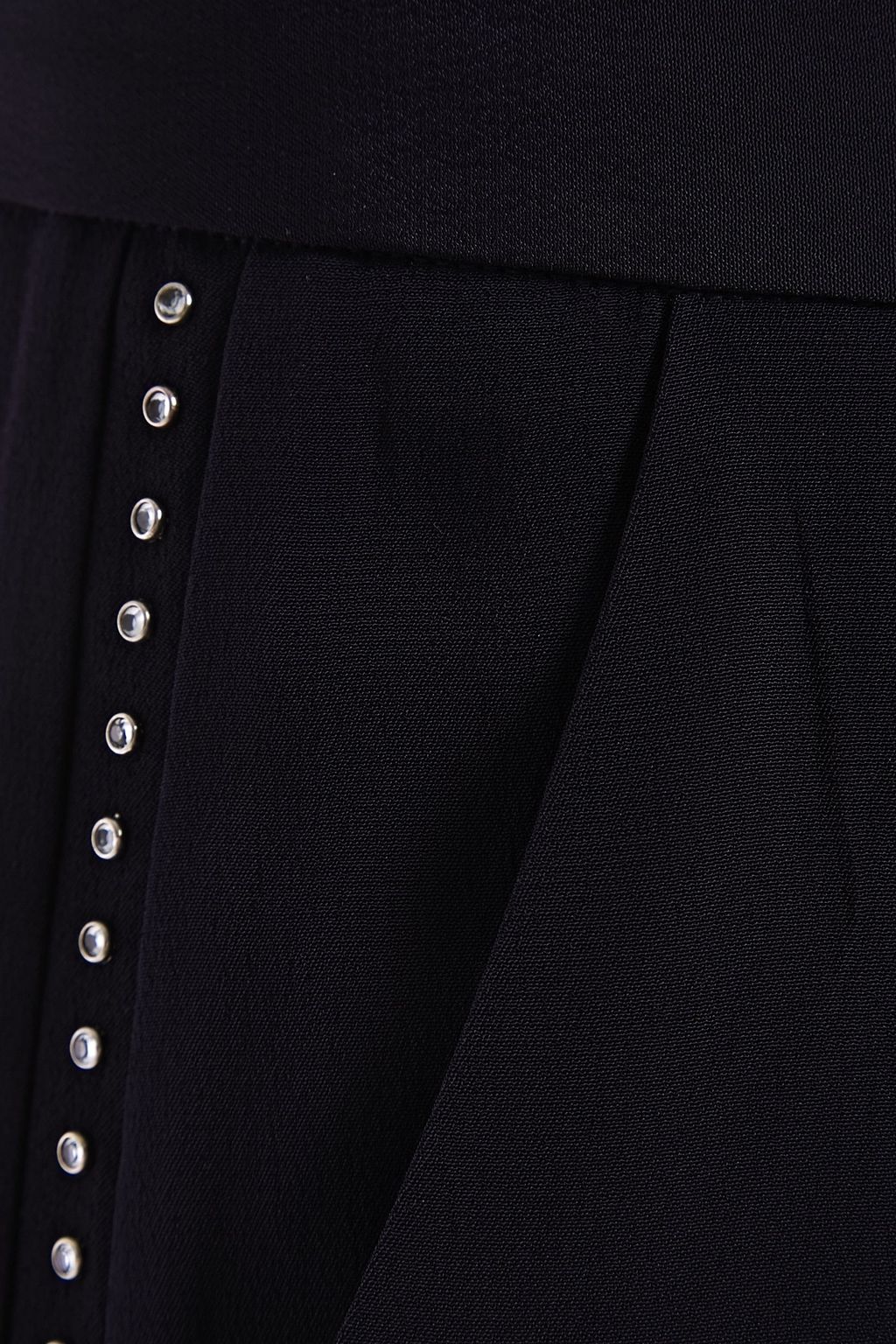 VICTORIA, VICTORIA BECKHAM Crystal-embellished satin-crepe wide-leg pants