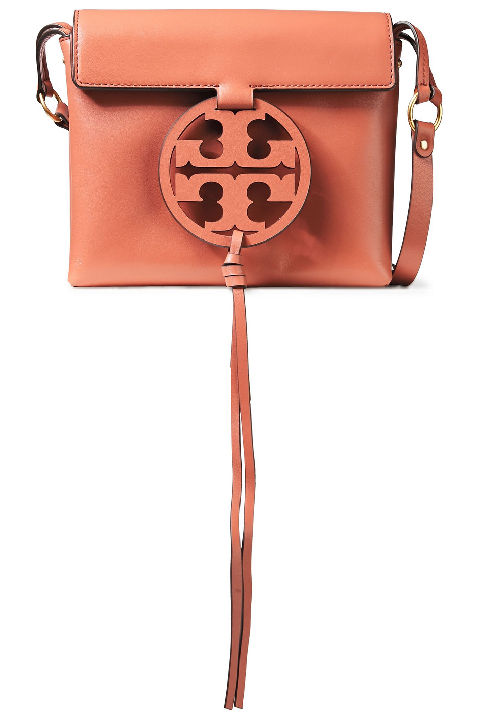 TORY BURCH Logo-embellished leather shoulder bag