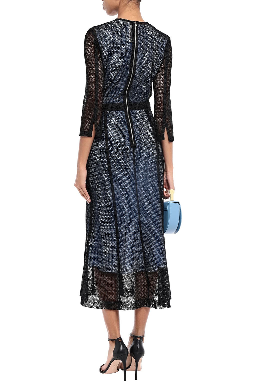 VICTORIA BECKHAM Layered lace midi dress