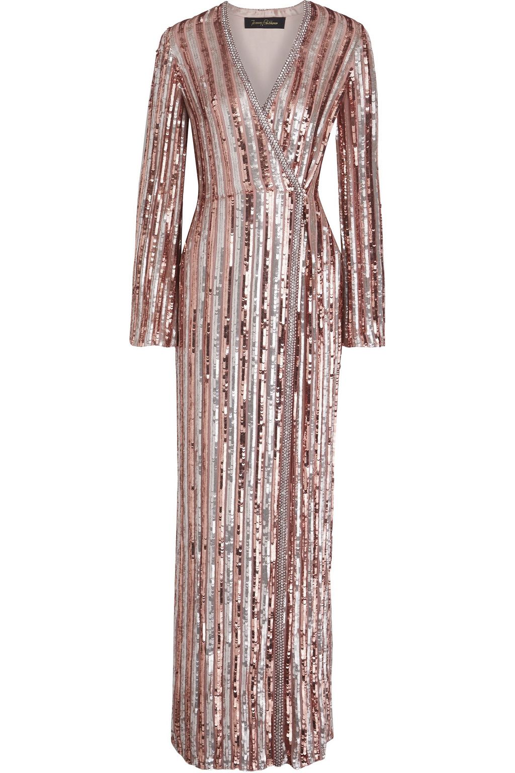 jenny packham embellished lace gown