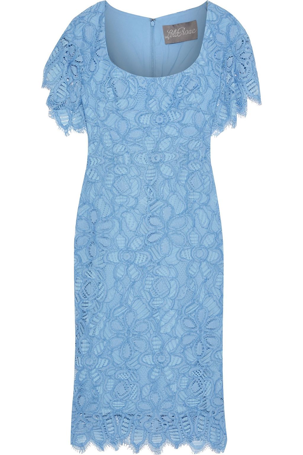 lela rose blue lace dress