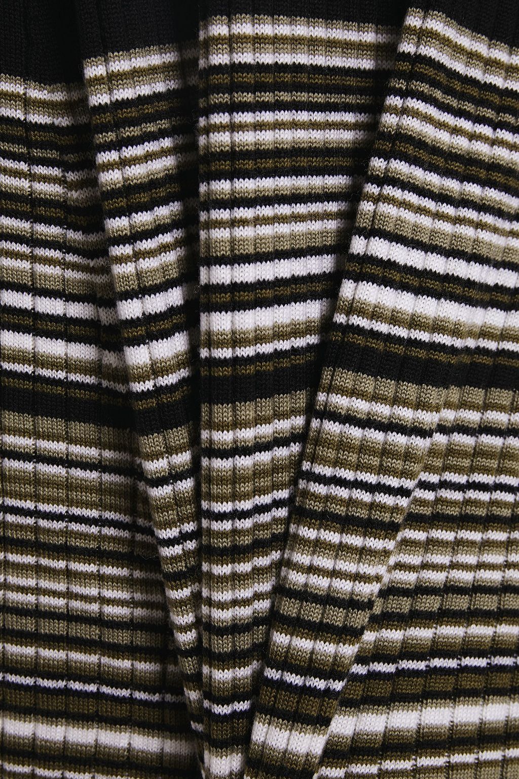 PROENZA SCHOULER Striped ribbed wool-blend midi dress
