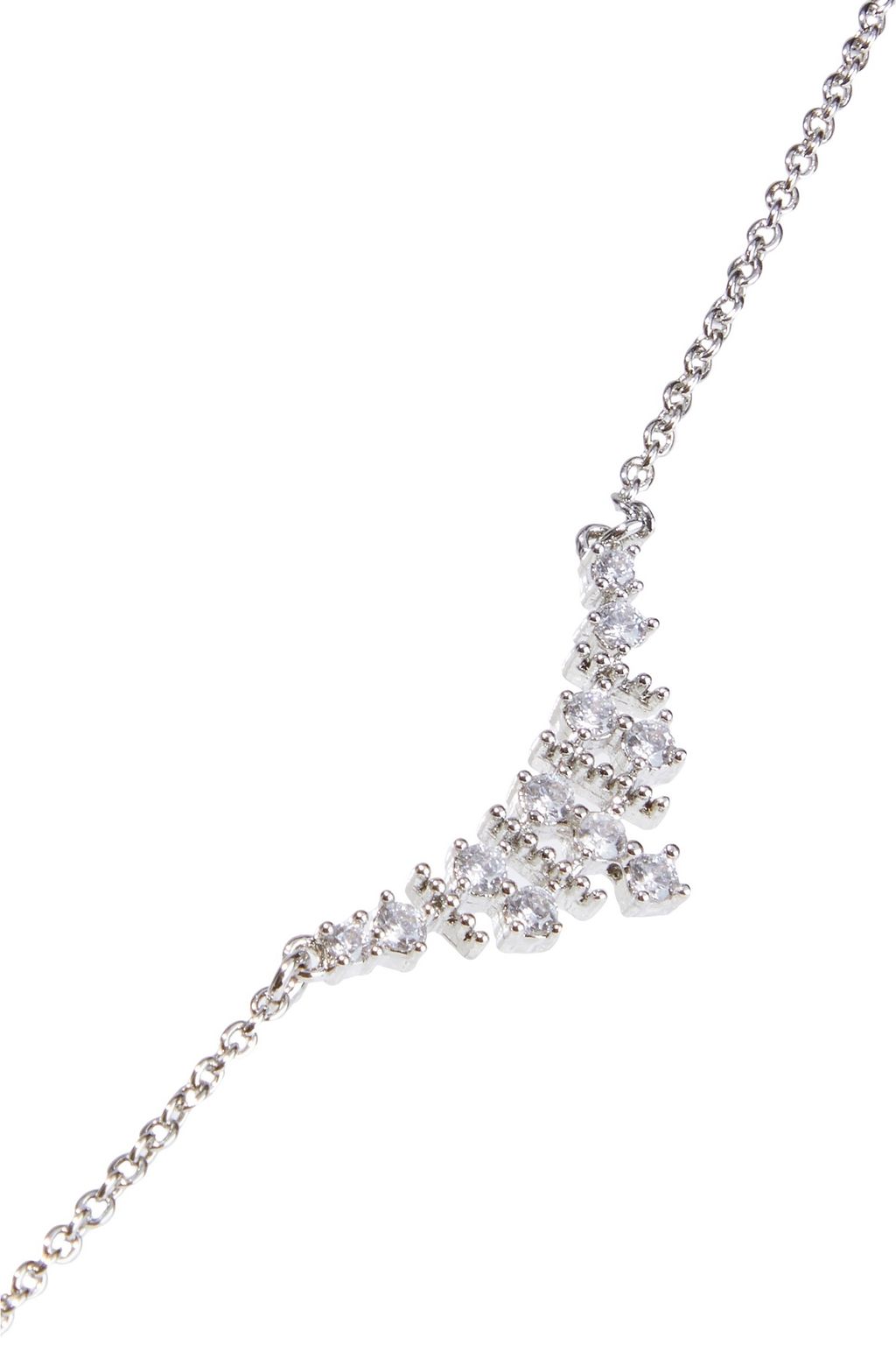 CZ BY KENNETH JAY LANE Rose gold-plated crystal necklace