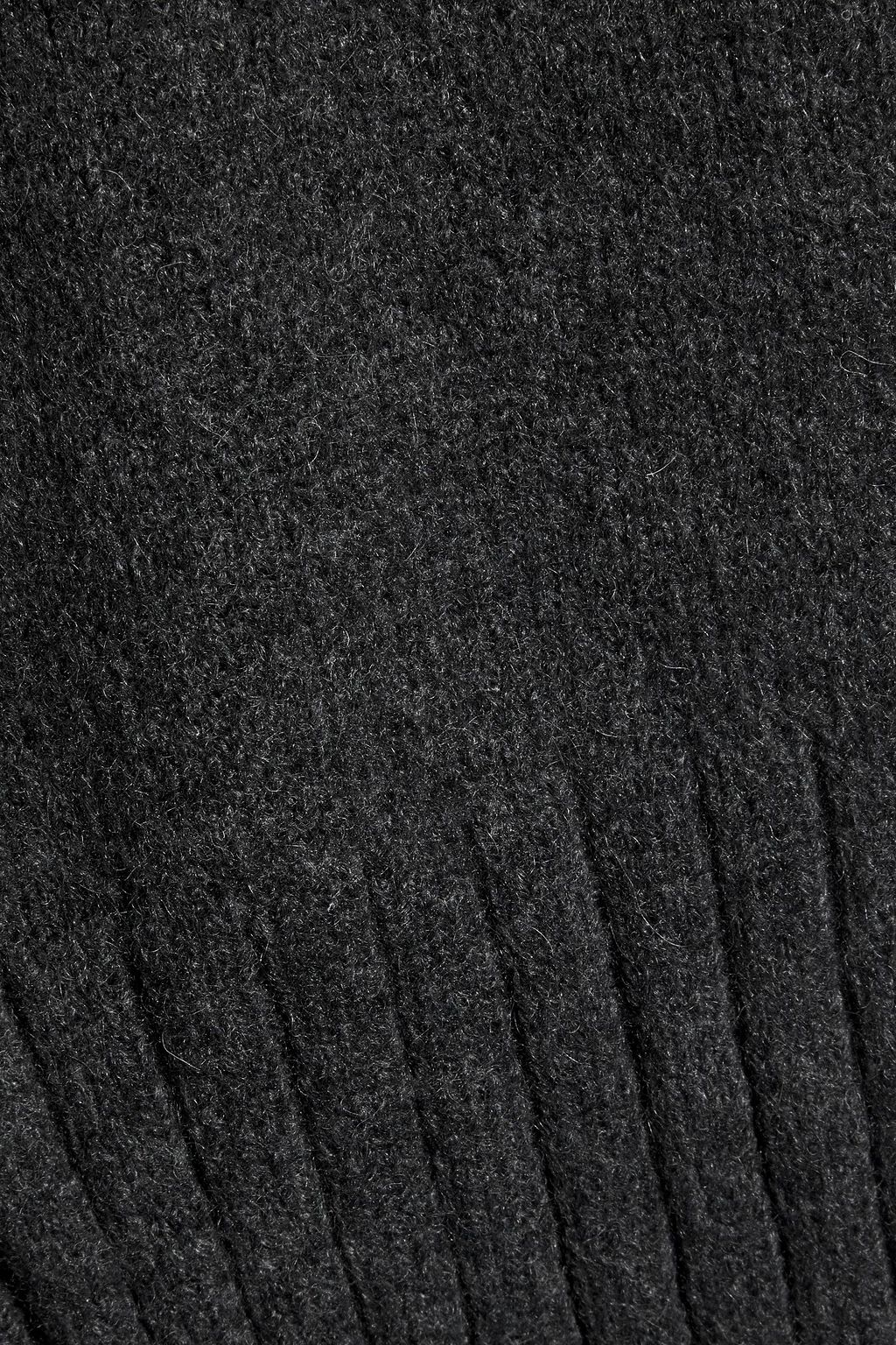 NILI LOTAN Allana belted brushed wool-blend cardigan