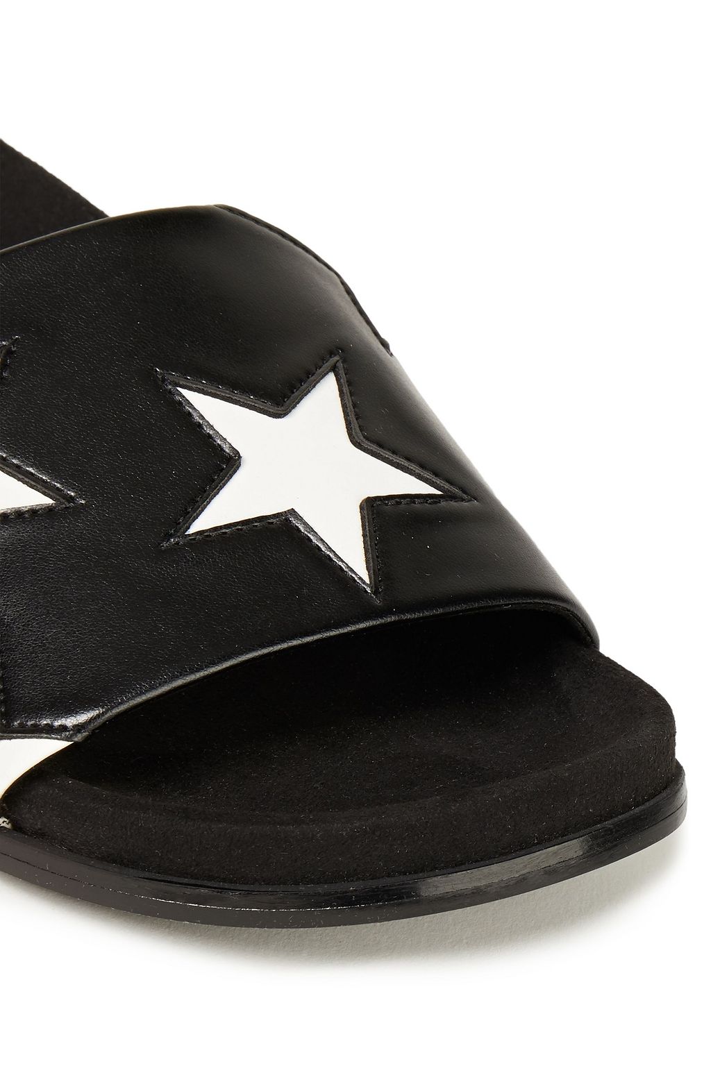 STELLA MCCARTNEY Laser-cut faux leather slides