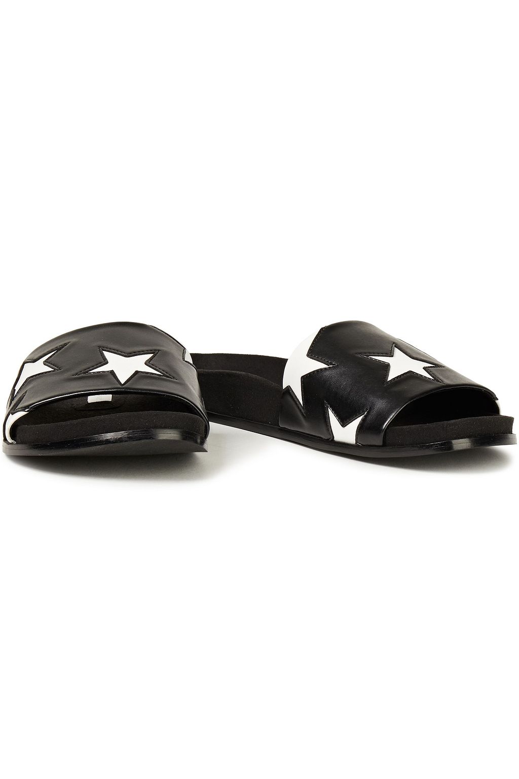 STELLA MCCARTNEY Laser-cut faux leather slides