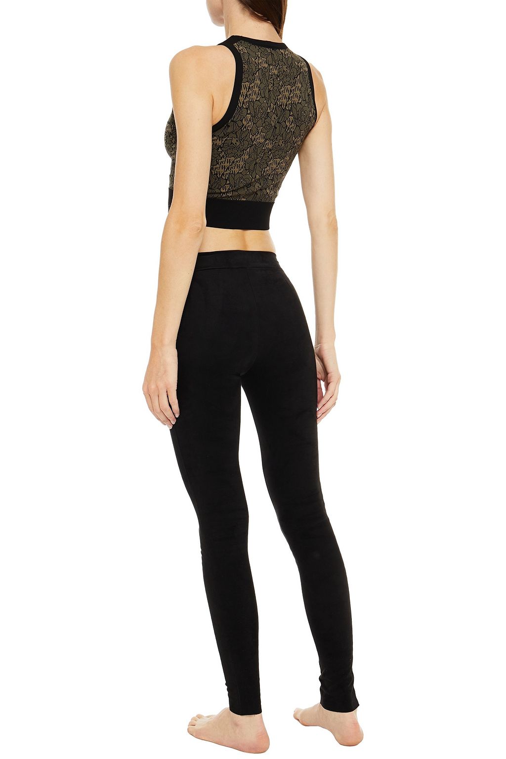 WOLFORD Faux suede leggings