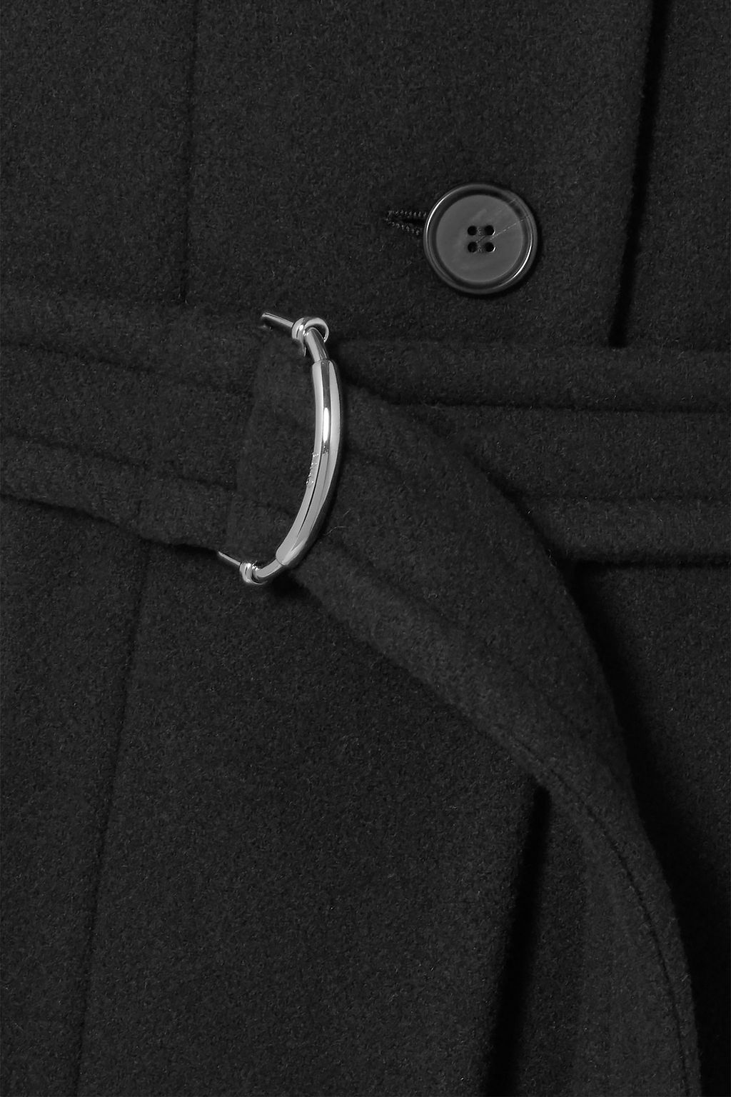 CHLOÉ Double-breasted belted wool-blend felt coat
