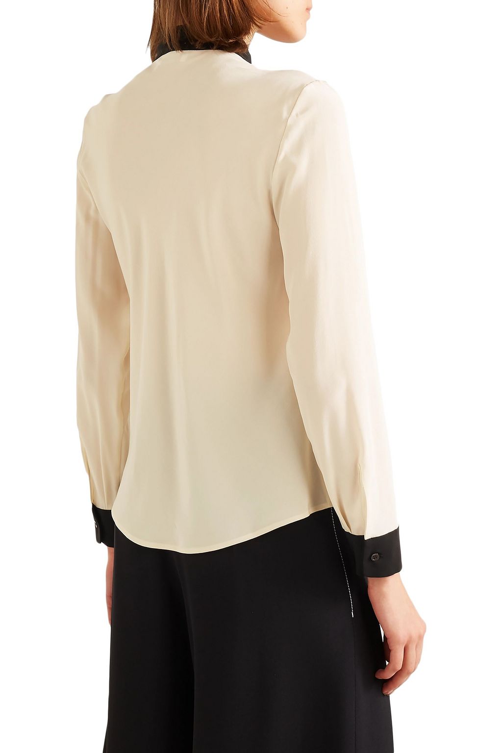 REDVALENTINO Pussy-bow silk-crepe blouse