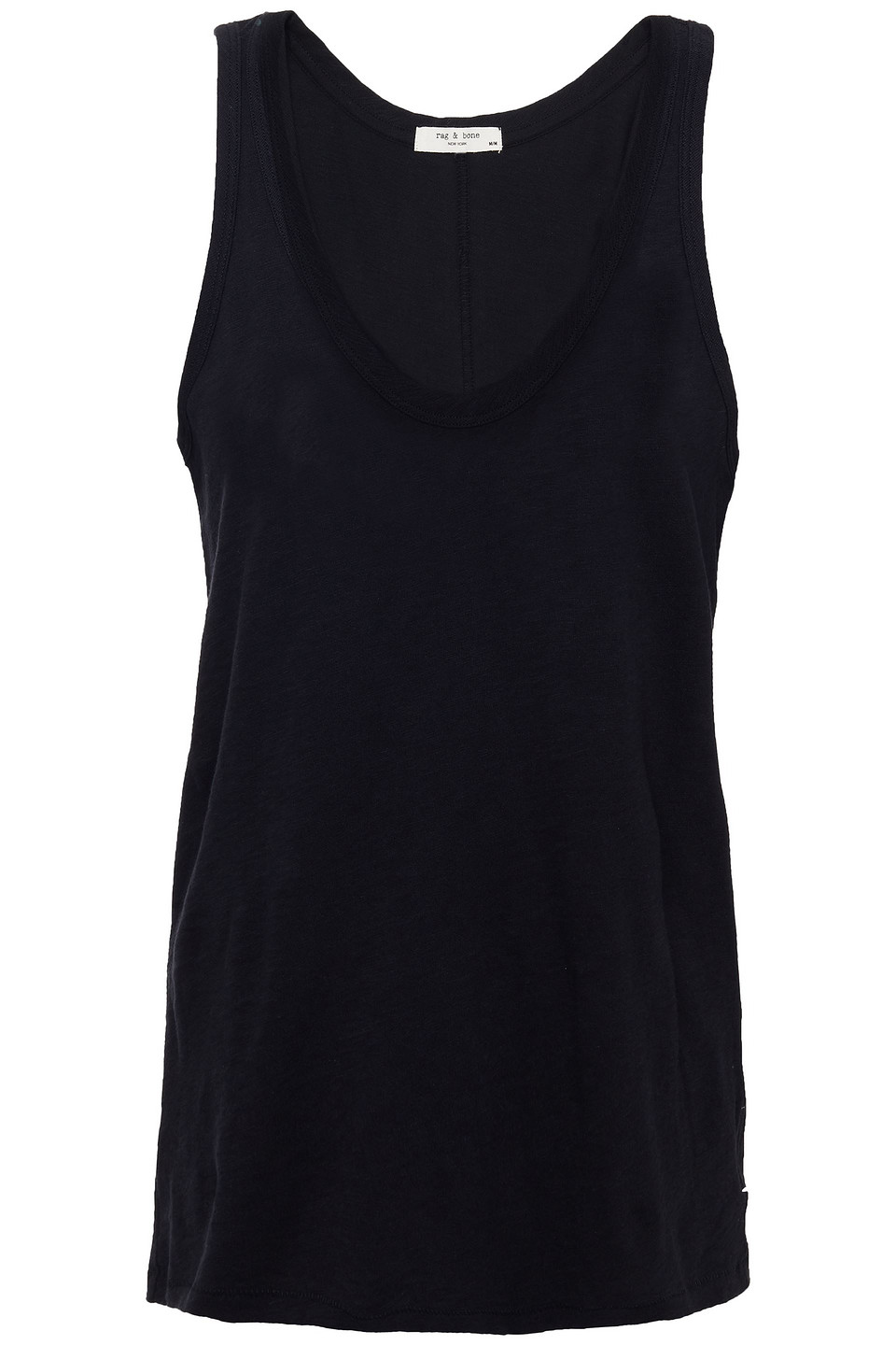 rag & bone - Pima cotton-jersey tank - Black - XL