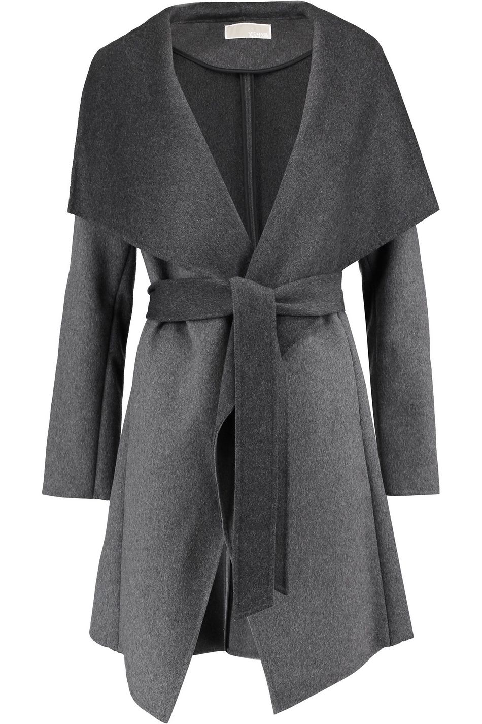 michael kors belted wool blend coat