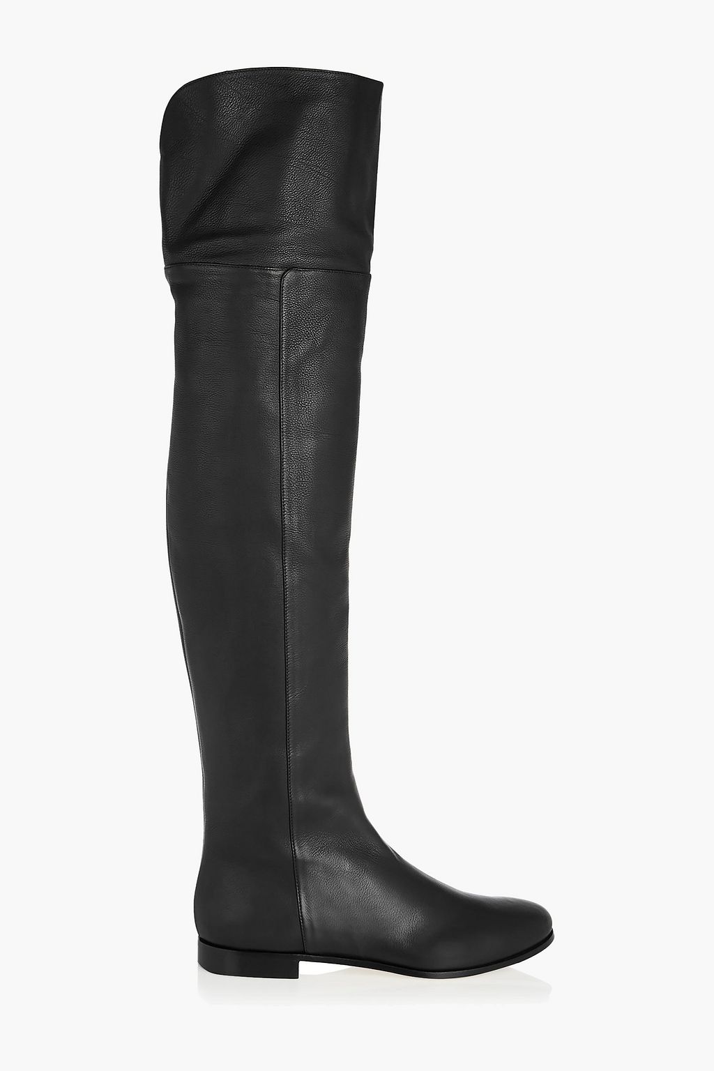designer leather over the knee boots