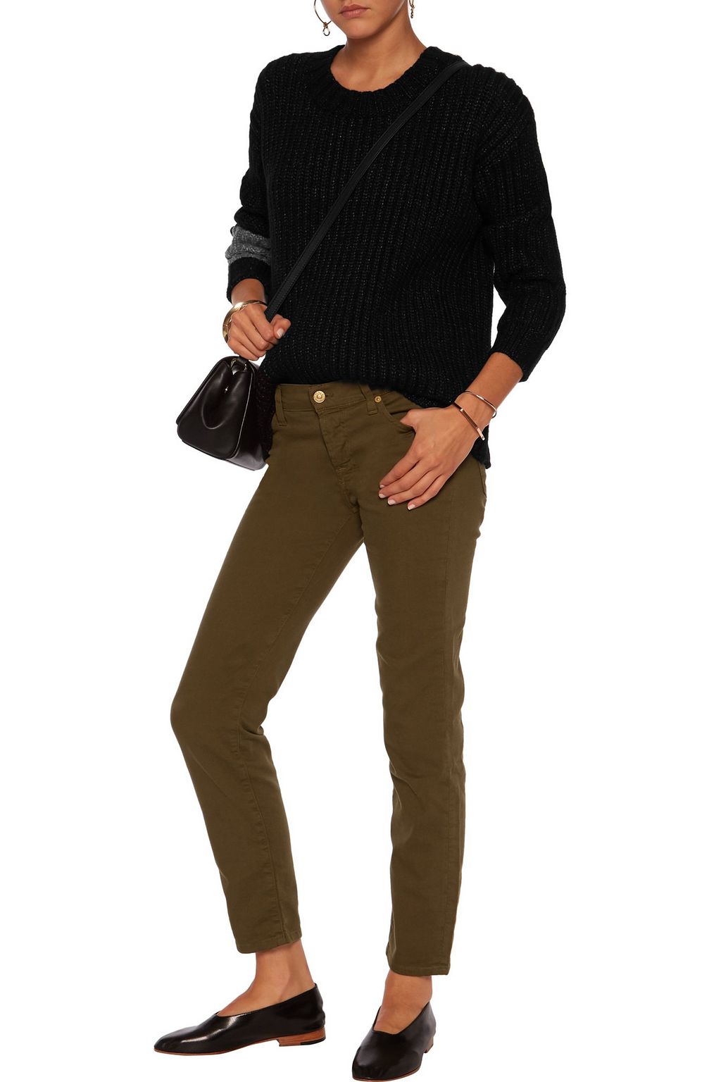 JAMES PERSE Ribbed wool-blend sweater