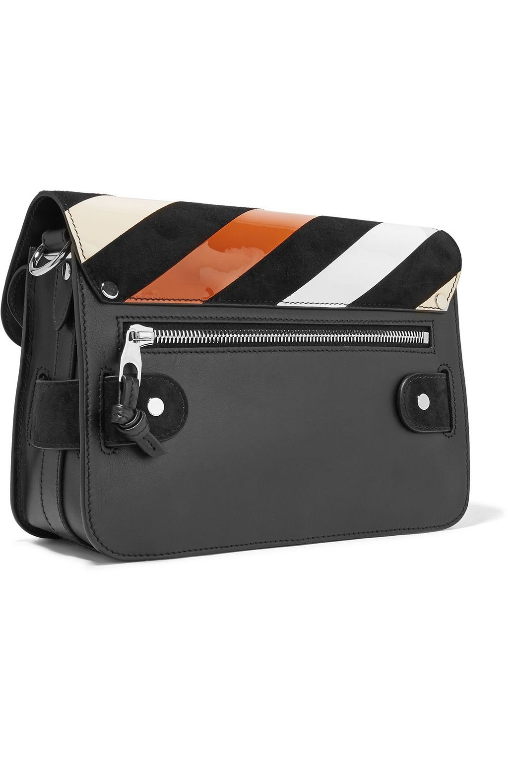 PROENZA SCHOULER PS11 Mini Classic suede, smooth and patent-leather shoulder bag