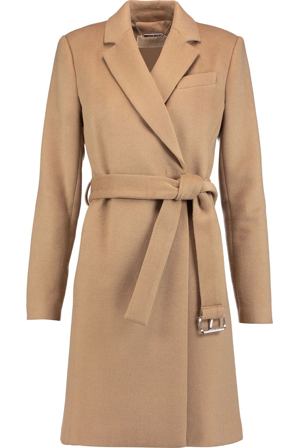 michael kors belted wool blend coat