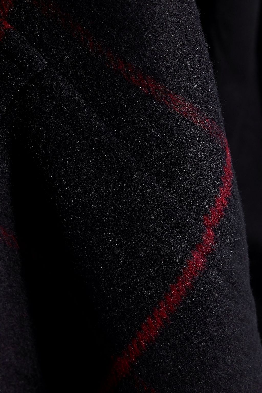 REBECCA MINKOFF Cecilia checked brushed wool-blend coat