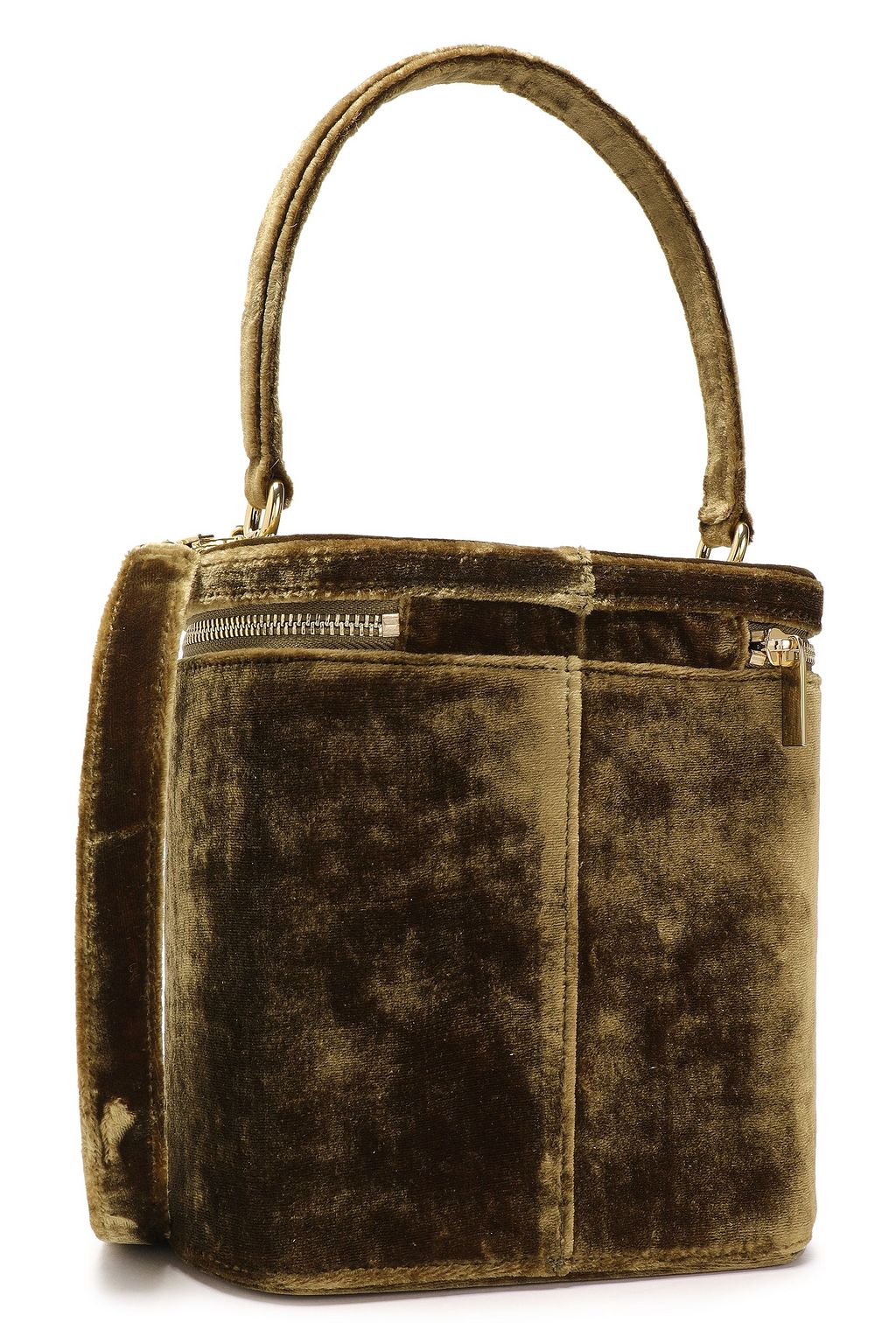 STAUD Vitti velvet bucket bag