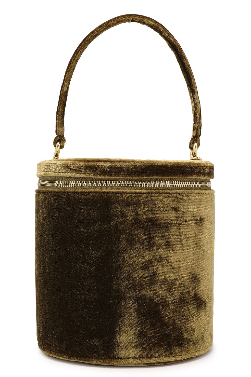 STAUD Vitti velvet bucket bag