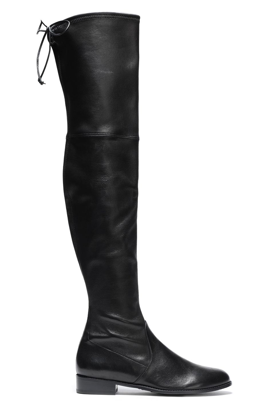 flat over the knee boots leather
