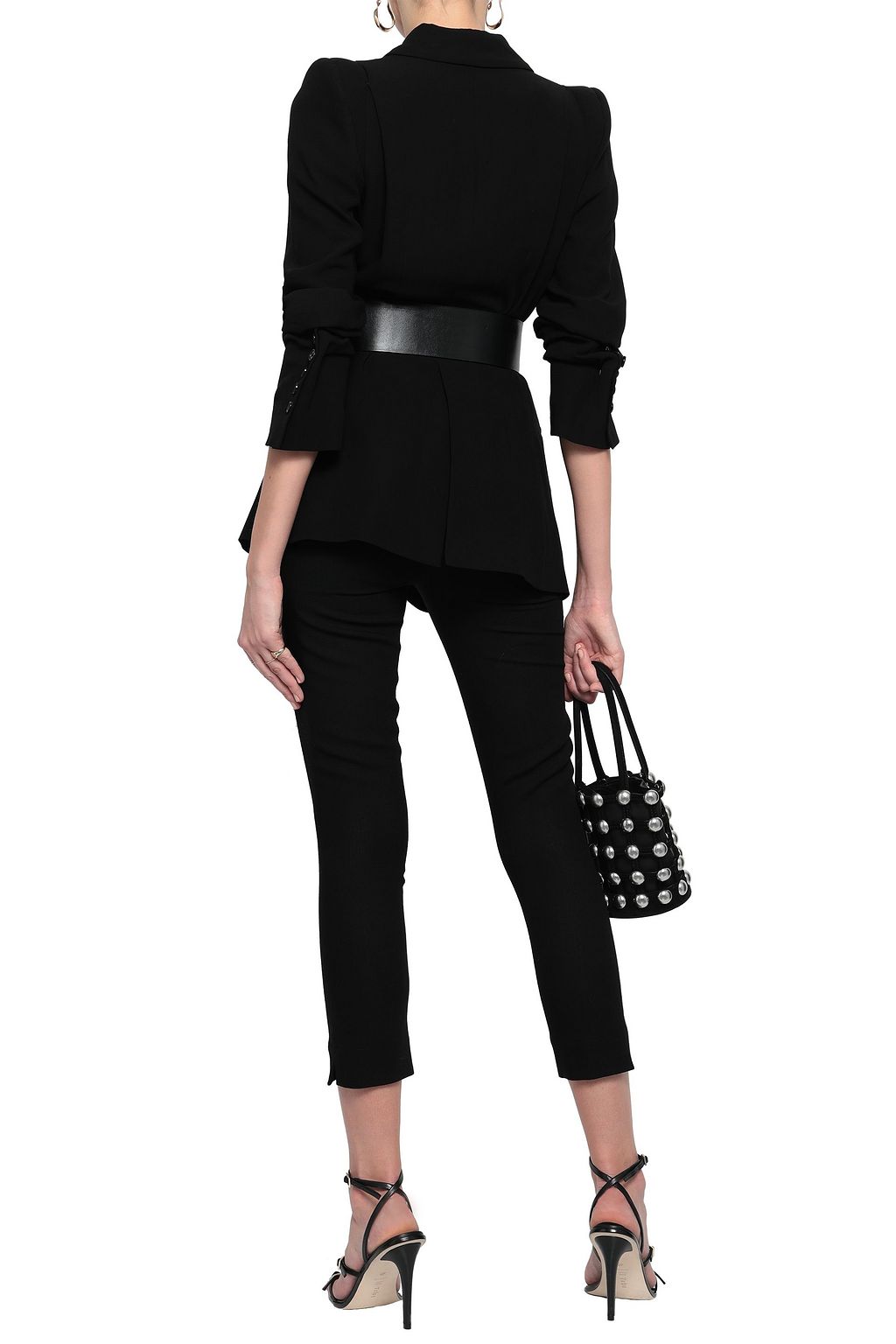 ANN DEMEULEMEESTER Cropped wool skinny pants