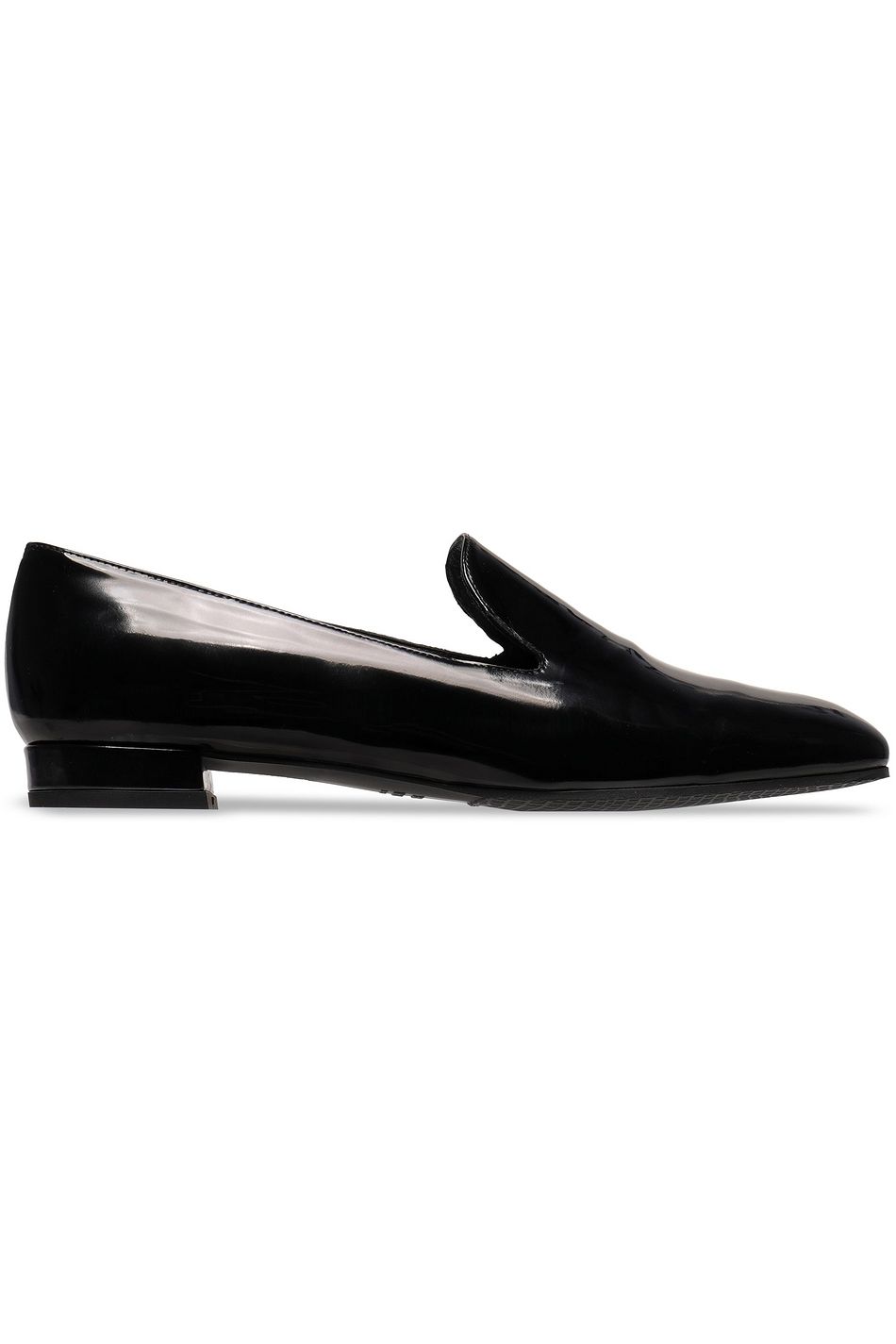 stuart weitzman patent leather loafers