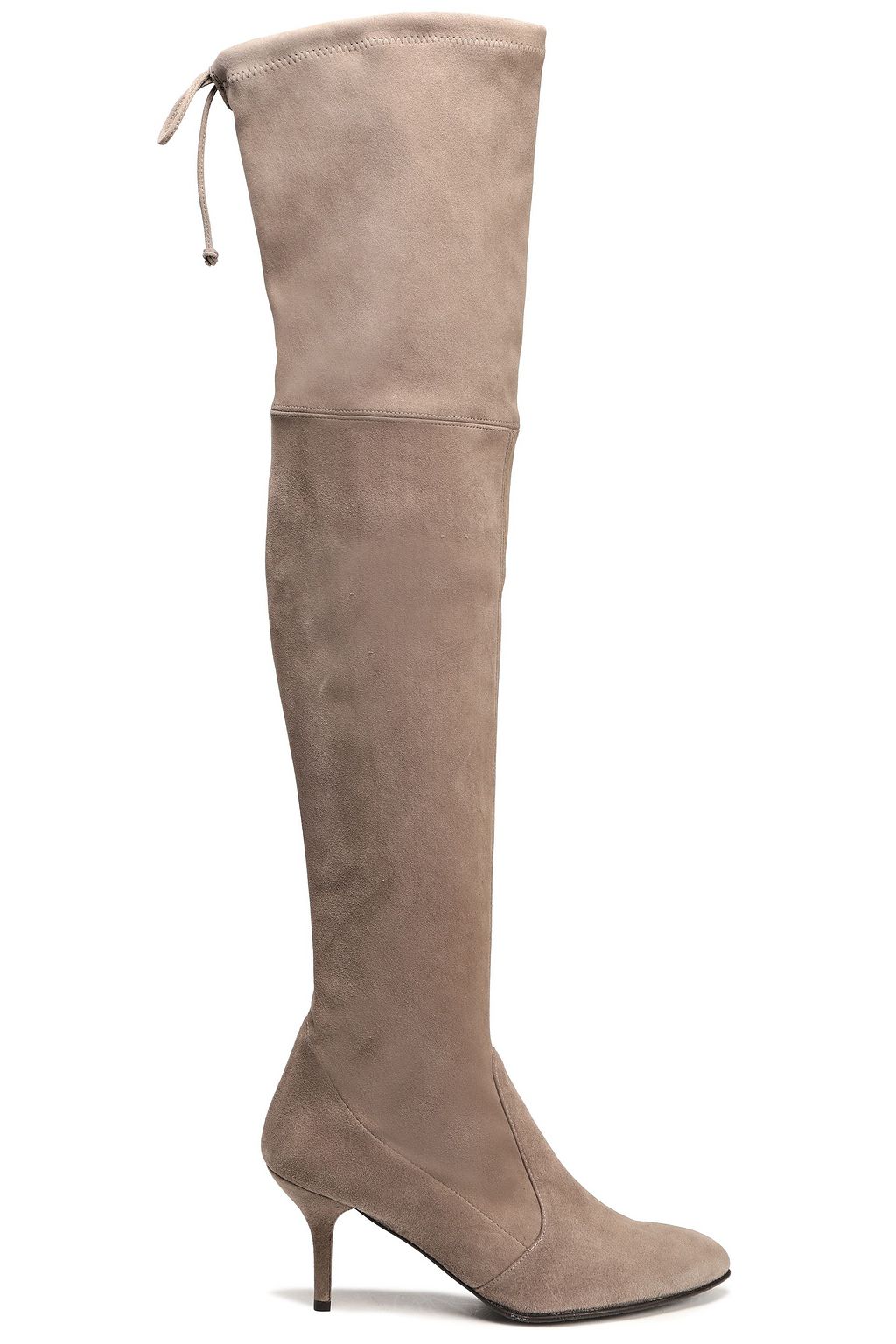 over the knee boots taupe