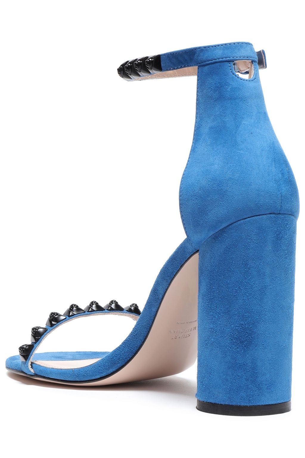 STUART WEITZMAN Floral-appliquéd suede sandals