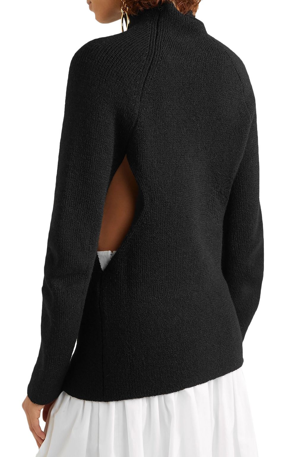 CHLOÉ Cutout ribbed-knit sweater