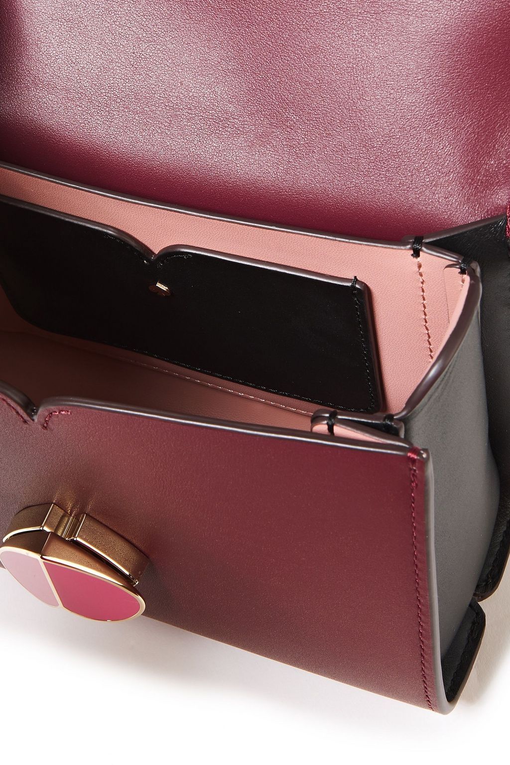 small leather handbag