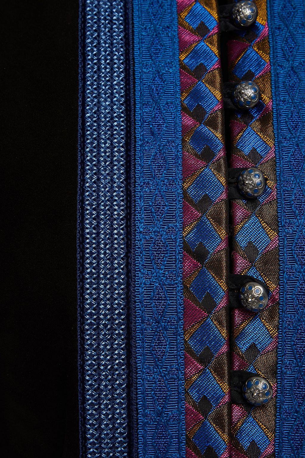 ETRO Cropped embellished suede jacket