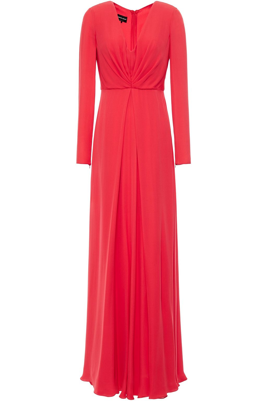 mulberry silk crepe de chine gown 