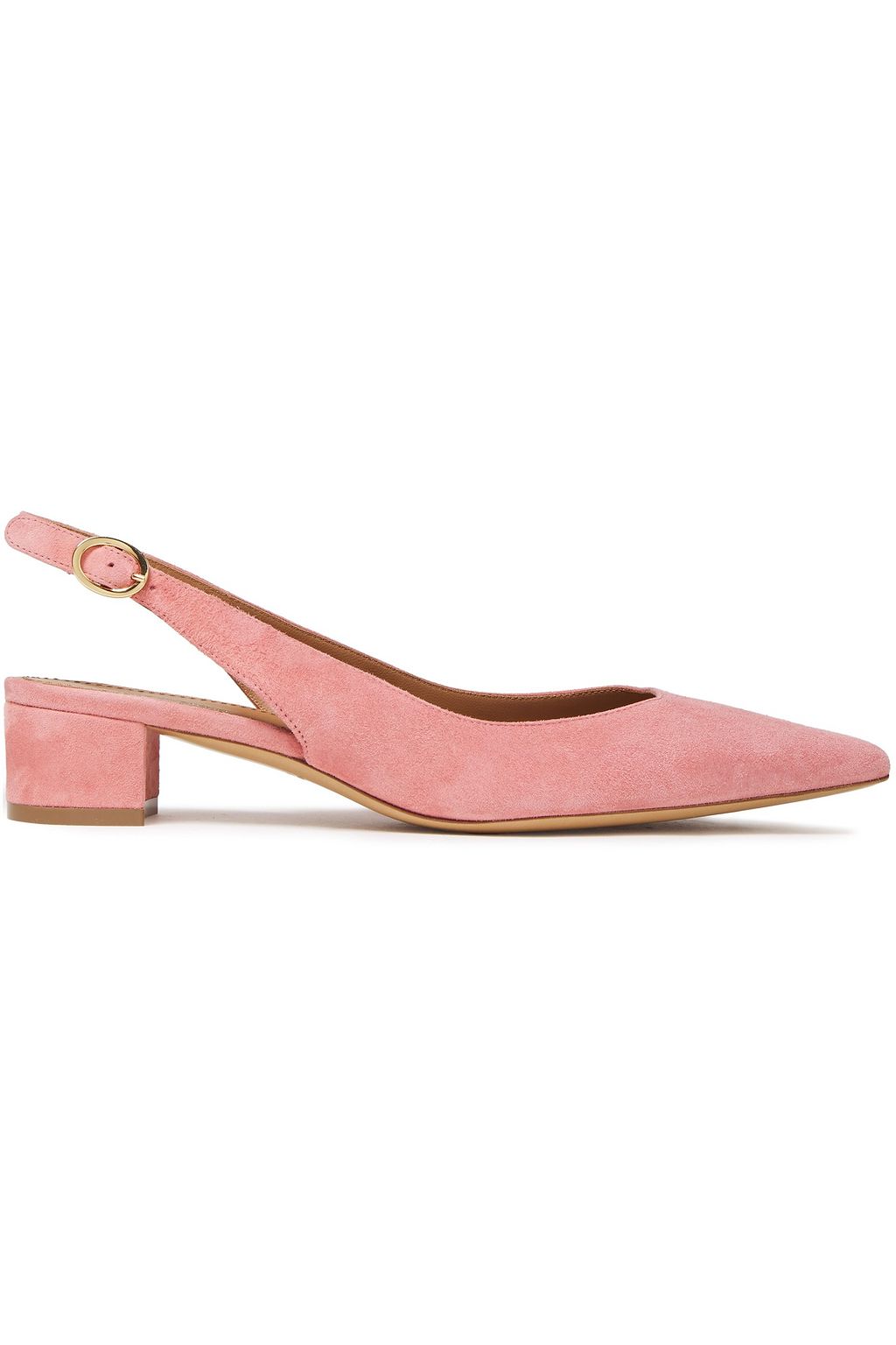 pink suede slingback shoes