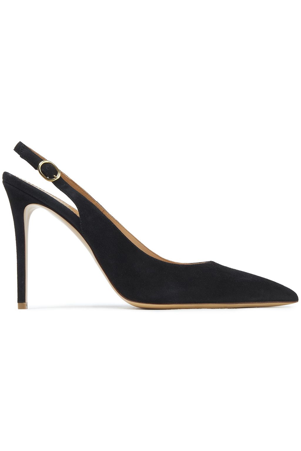black slingback high heels